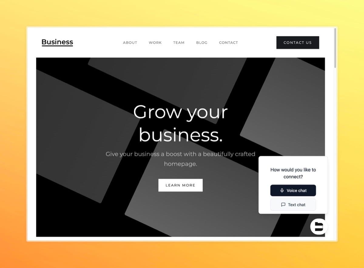 Voice Chat in Web Widget — screenshot 1