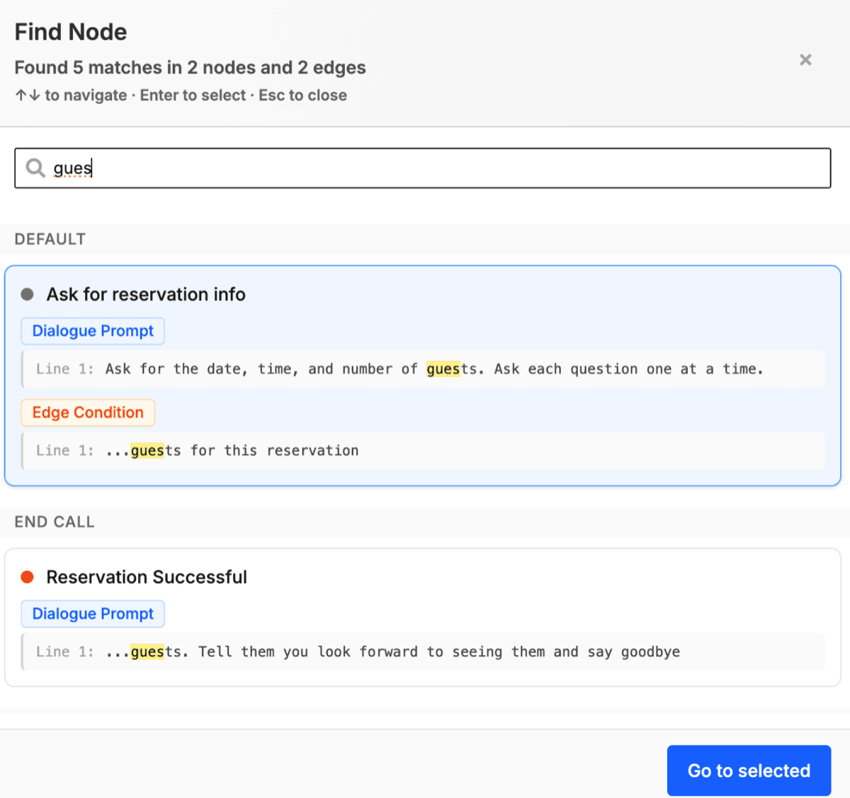 Pathways, call logs, personas, SMS, and API improvements — screenshot 1
