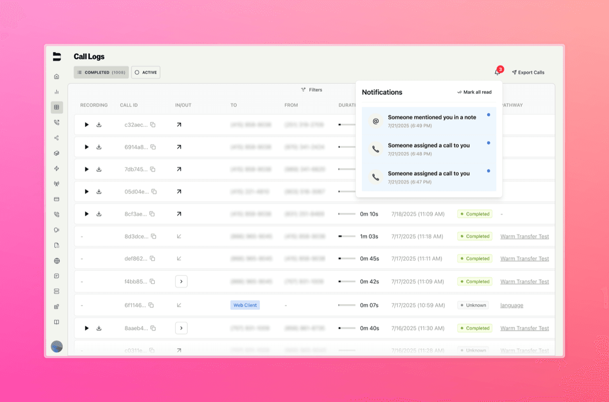 Call Reviewing System — screenshot 2