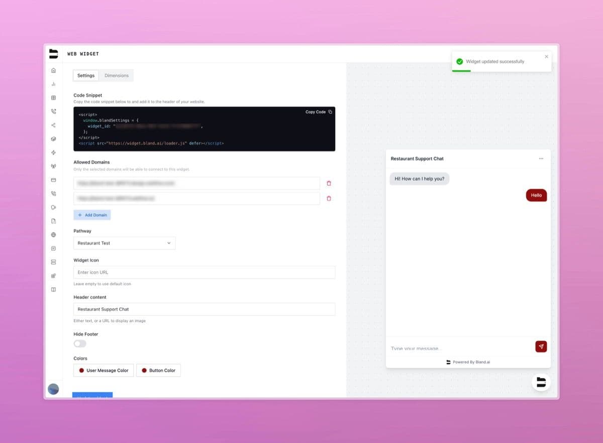 Web Widget — screenshot 1