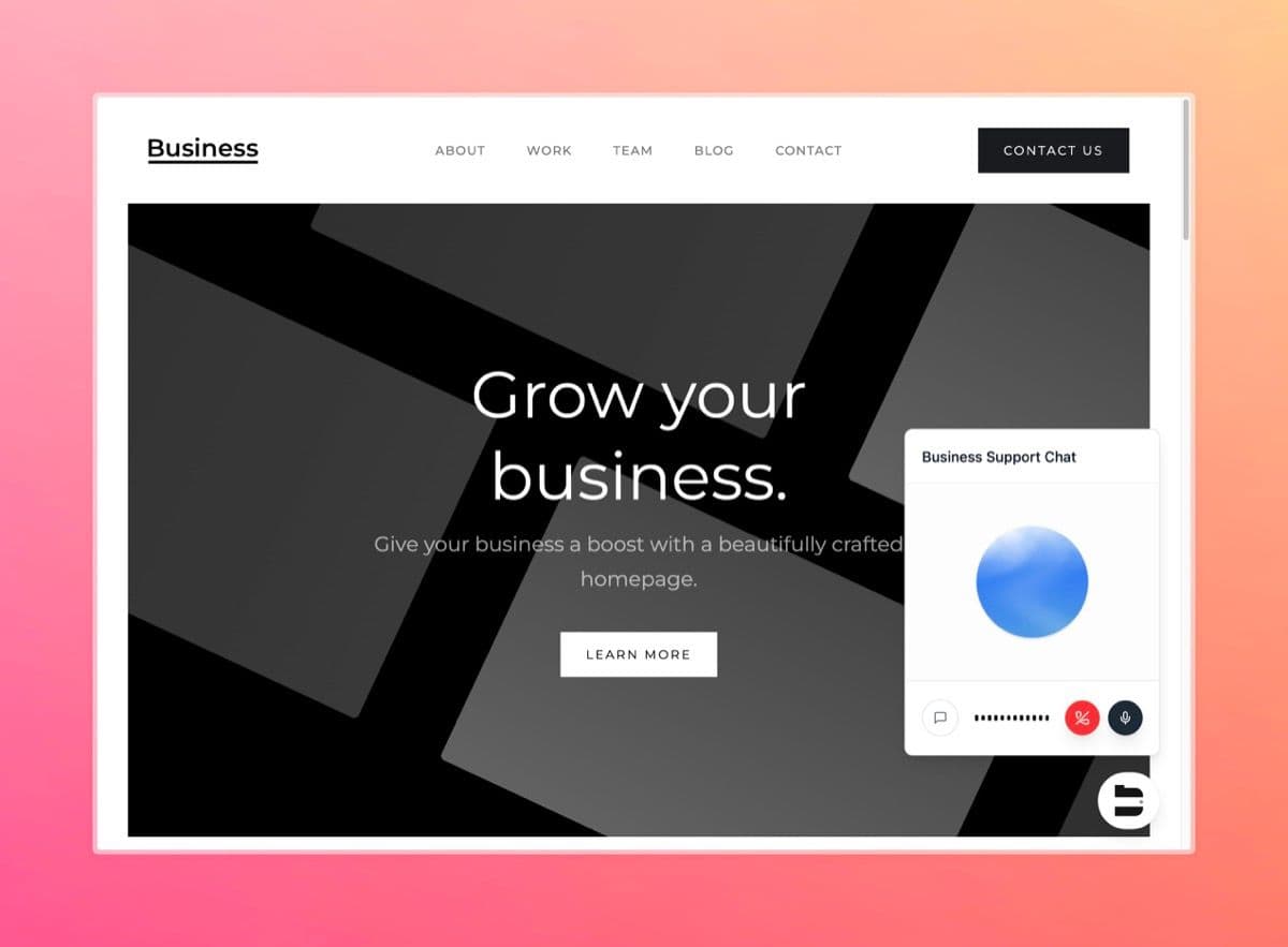 Voice Chat in Web Widget — screenshot 2