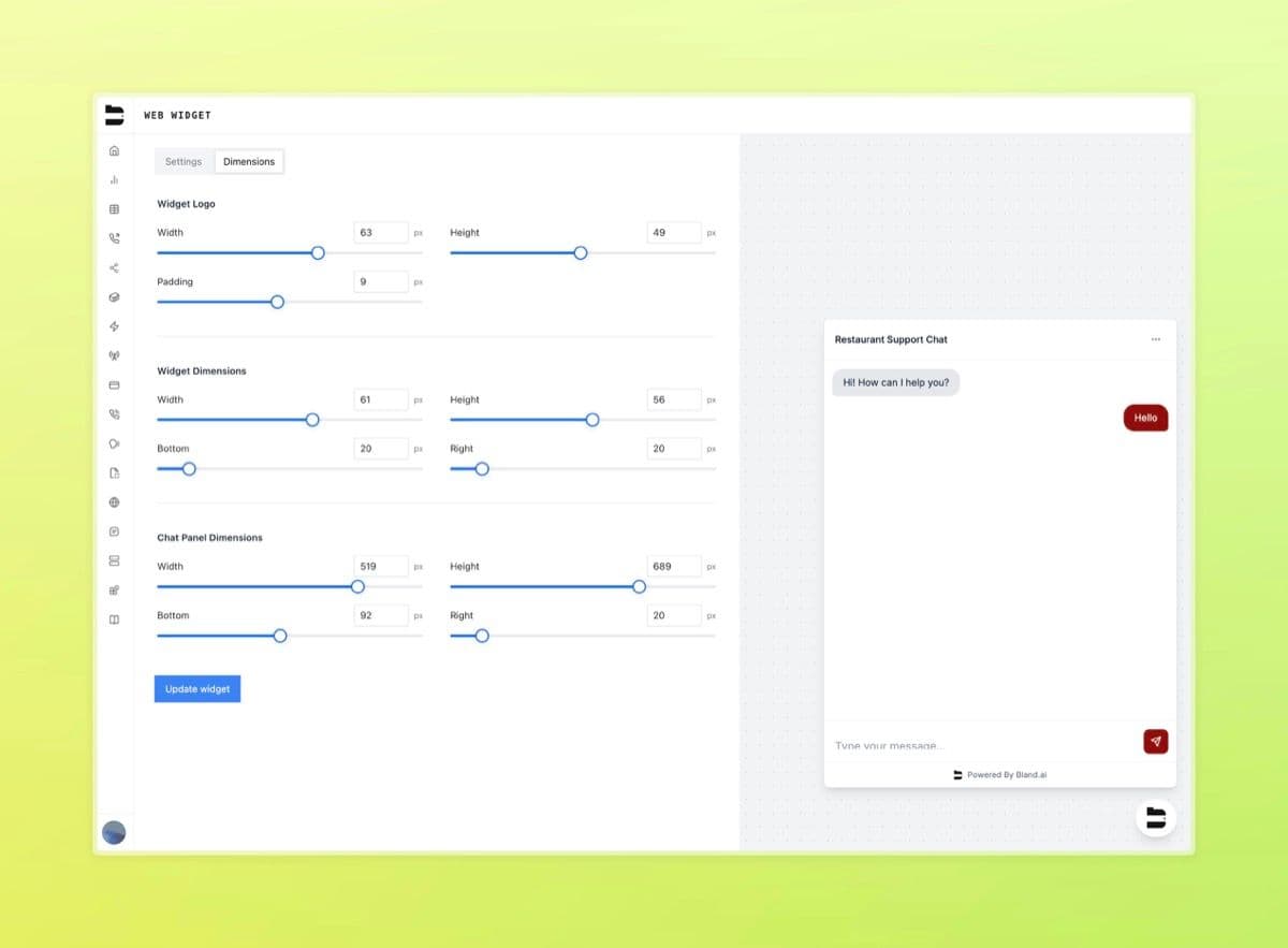 Web Widget — screenshot 2